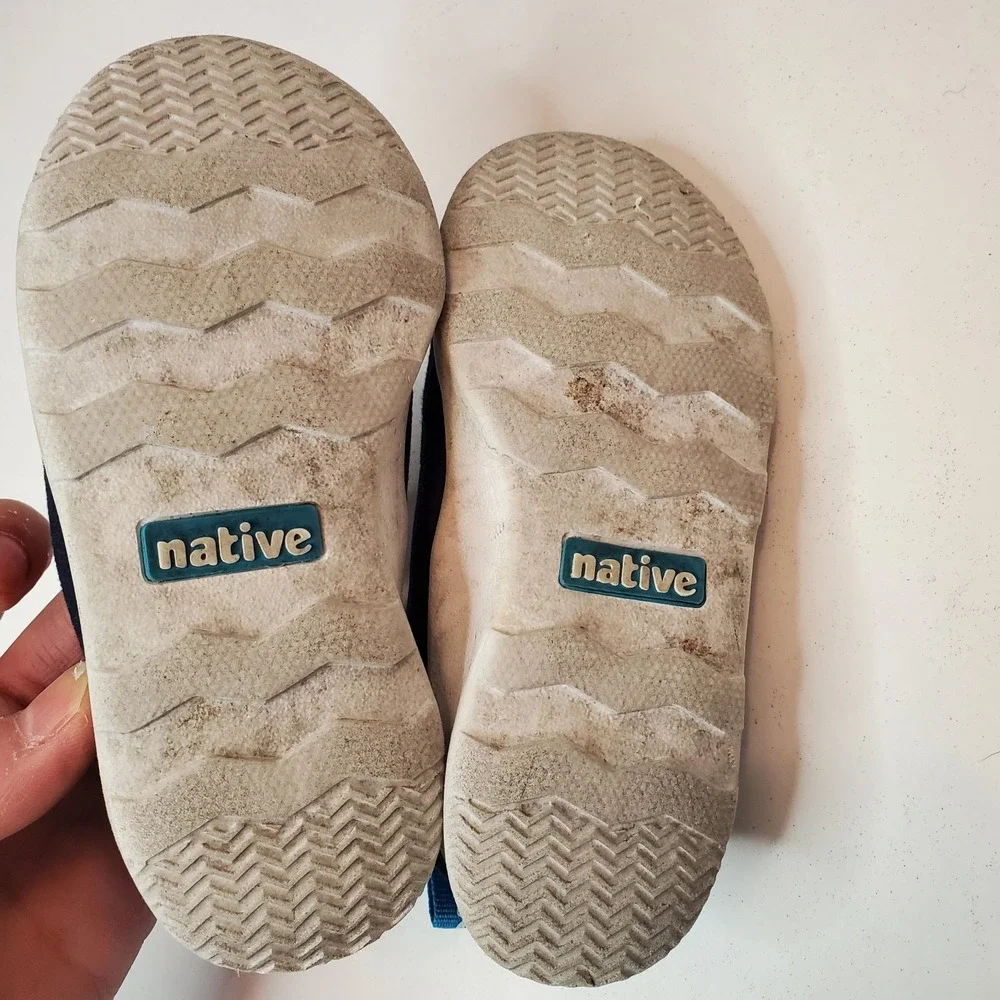 Native Kids Apollo Moc Child‎ Slip-On Navy Blue Size 7 Water